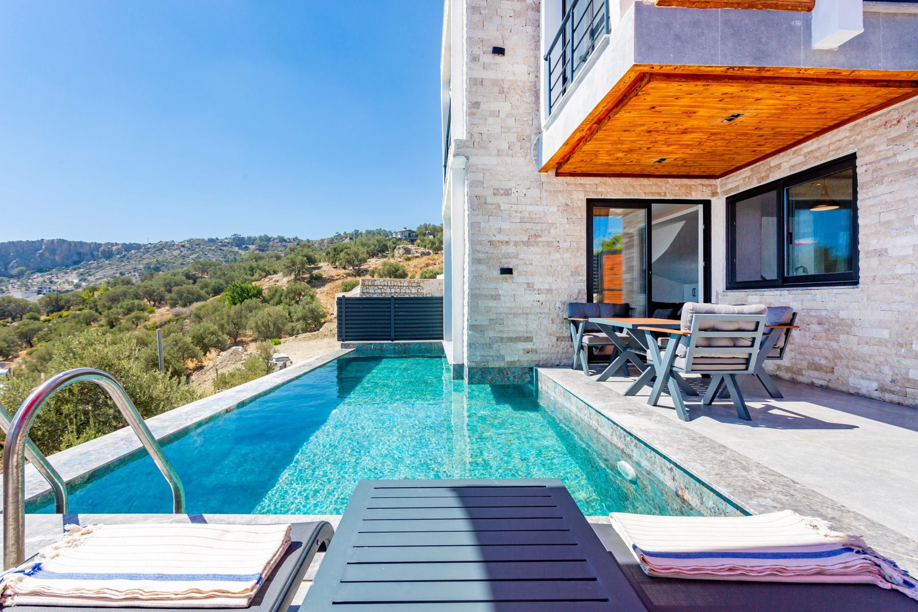 Villa exterior by day